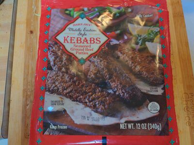 Middle Eastern Style Kebabs Seasoned Beef Patties