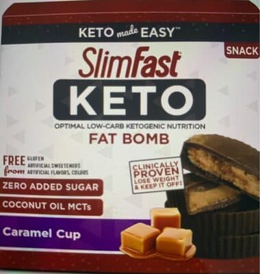 Slimfast keto caramel cup optimal low carb ketogenic