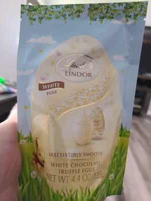 Lindt Lindor white chocolate truffle eggs