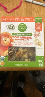 Zoo Animal Shaped Pasta