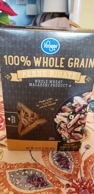 Whole Wheat Macaroni Product, Penne Rigate