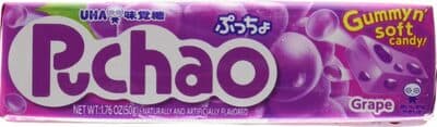 Puchao grape gummy n' soft candy!