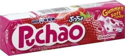 Puchao strawberry gummy n' soft candy!