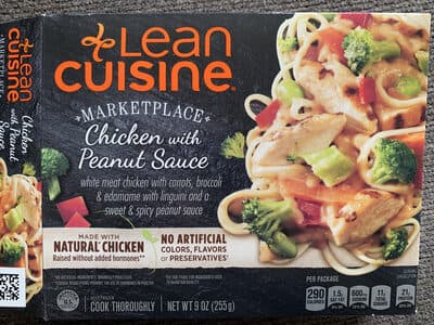 Lean cuisine, chicken with peanut sauce