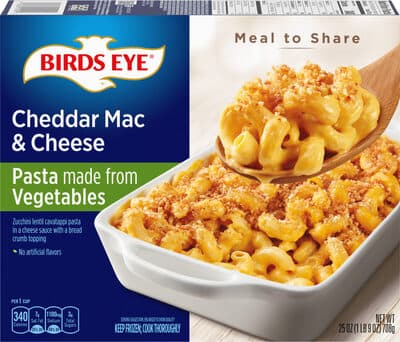 Cheddar mac & cheese zucchini lentil cavatappi