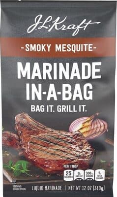 Smoky mesquite marinade in-a-bag