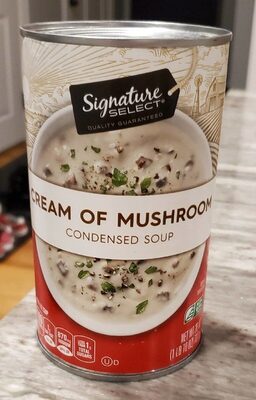 Cream of mushroom condensed soup, cream of mushroom