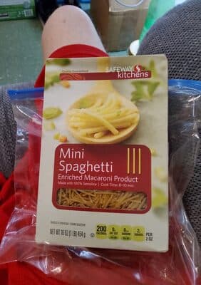 MINI SPAGHETTI - Enriched Macaroni Product Made with 100% Semolina