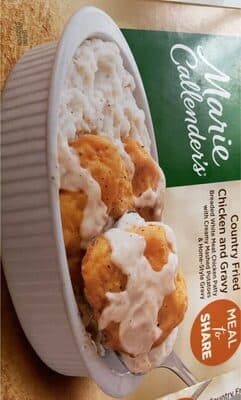 Breaded white meat chicken patty with creamy