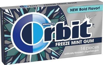 Freeze sugarfree mint gum