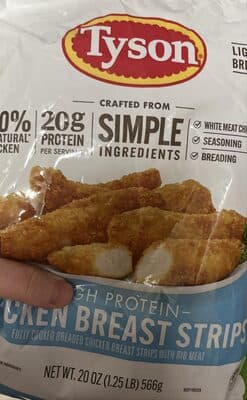 High protein chicken breast strips
