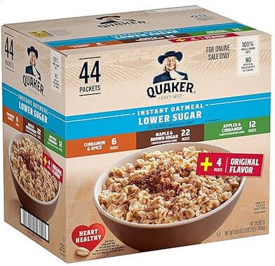 Lower Sugar Instant Oatmeal