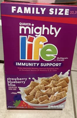 Mighty Life Multigrain Cereal Strawberry Blueberry Bliss