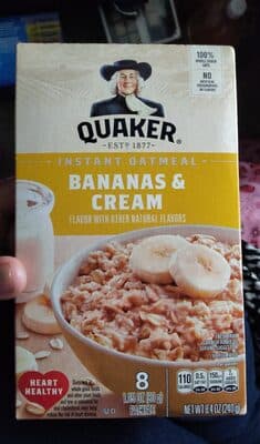 Bananas And Cream Instant Oatmeal