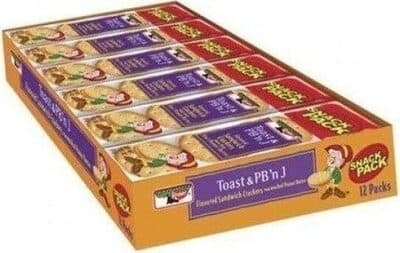 Pb & j sandwich crackers