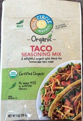 Organic taco seasoning mix