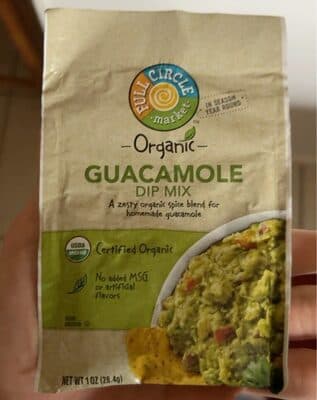 Guacamole dip mix