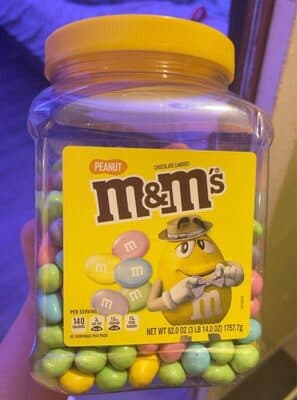 Mm's peanut chocolate candies