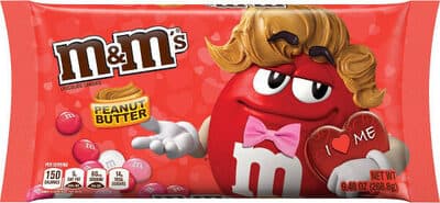 M&M Valentine’s Day Peanut Butter Chocolates
