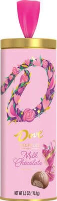 Dove valentine& day milk chocolate truffles tube