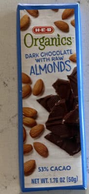 Dark Chocolate with Raw Almonds