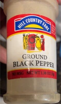 Ground black pepper