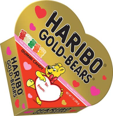 Gold bears gummy candy