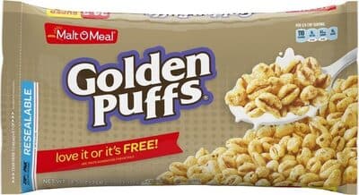 Golden puffs cereal