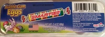 Smarties bubble gum easter eggs
