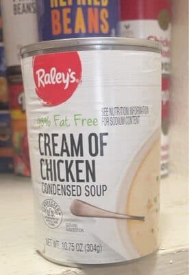 Cream of chicken condensed soup
