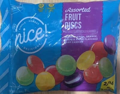 Assorted fruit discs cherry