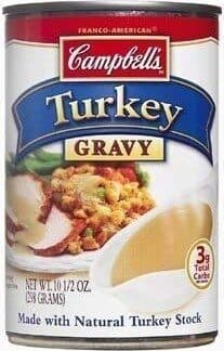 Turkey gravy with natural turkey stock