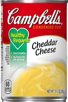 Campbellscondensedhealthy requestcheddar cheese soup