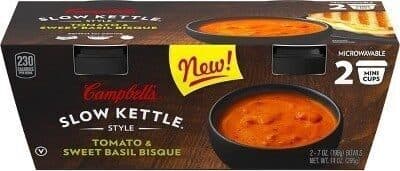 Slow kettle style tomato & sweet basil bisque