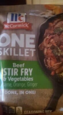 One skillet beef stir fry