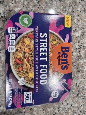 Street Food Teriyaki Style Rice with Chicken