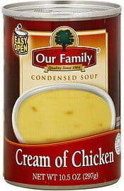Cream of chicken condensed soup