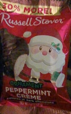 Ornament Peppermint Crème Covered in Dark Chocolate