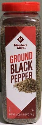 Ground black pepper