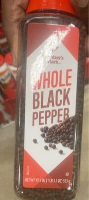 Whole black pepper