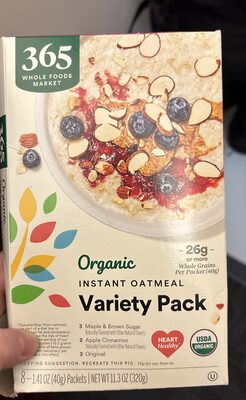 Organic Instant Oatmeal Variety Pack