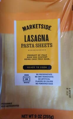 Lasagna Pasta Sheets