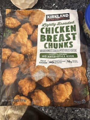 Lightly Breaded Chicken Breast Chunks