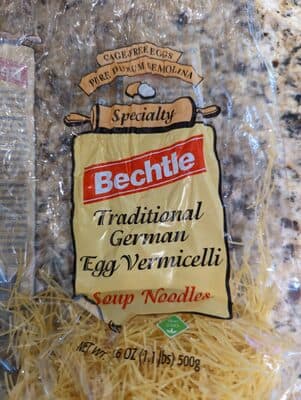 Bechtle, Traditional German Eggg Pasta Soup Noodles