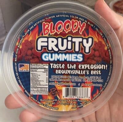 Bloody fruity gummies