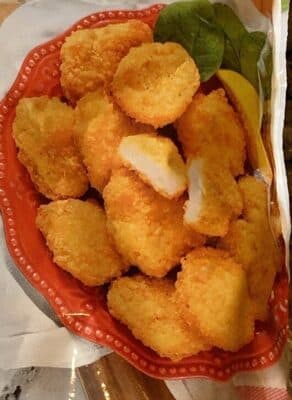 Air chilled chicken nuggets