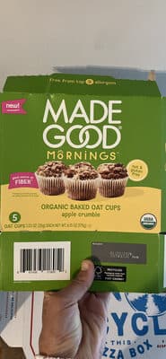 Organic Baked Oat Cups Apple Crumble