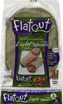 Spinach flatbread
