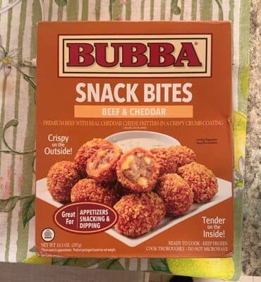 Snack bites beef and cheddar