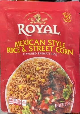 Mexican style rice & sweet corn